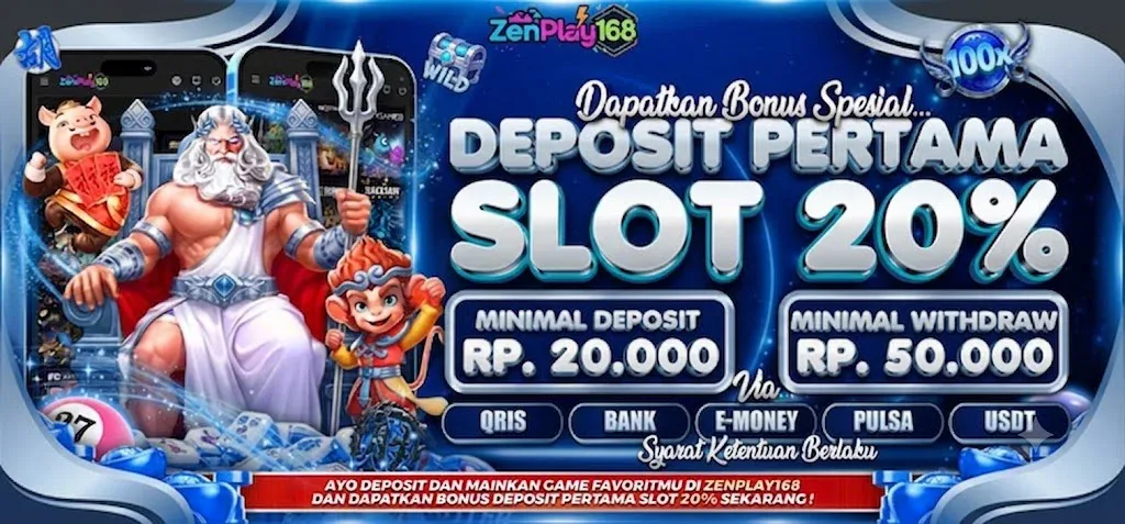BONUS DEPOSIT PERTAMA SLOT 20%